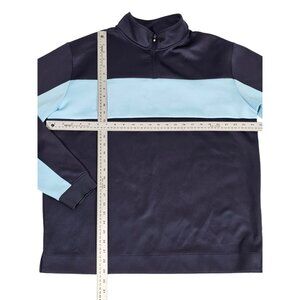 Footjoy Golf Pullover Size XL Mens Blue 1/4 Zip Stretch Preppy Outdoor School